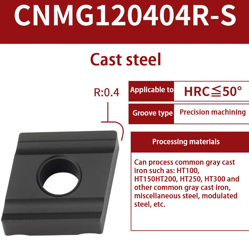 116-CNMG120404 turning blade 120408 steel stainless steel aluminum diamond outer circle alloy blade Shandong Denso Pricision Tools Co.,Ltd.